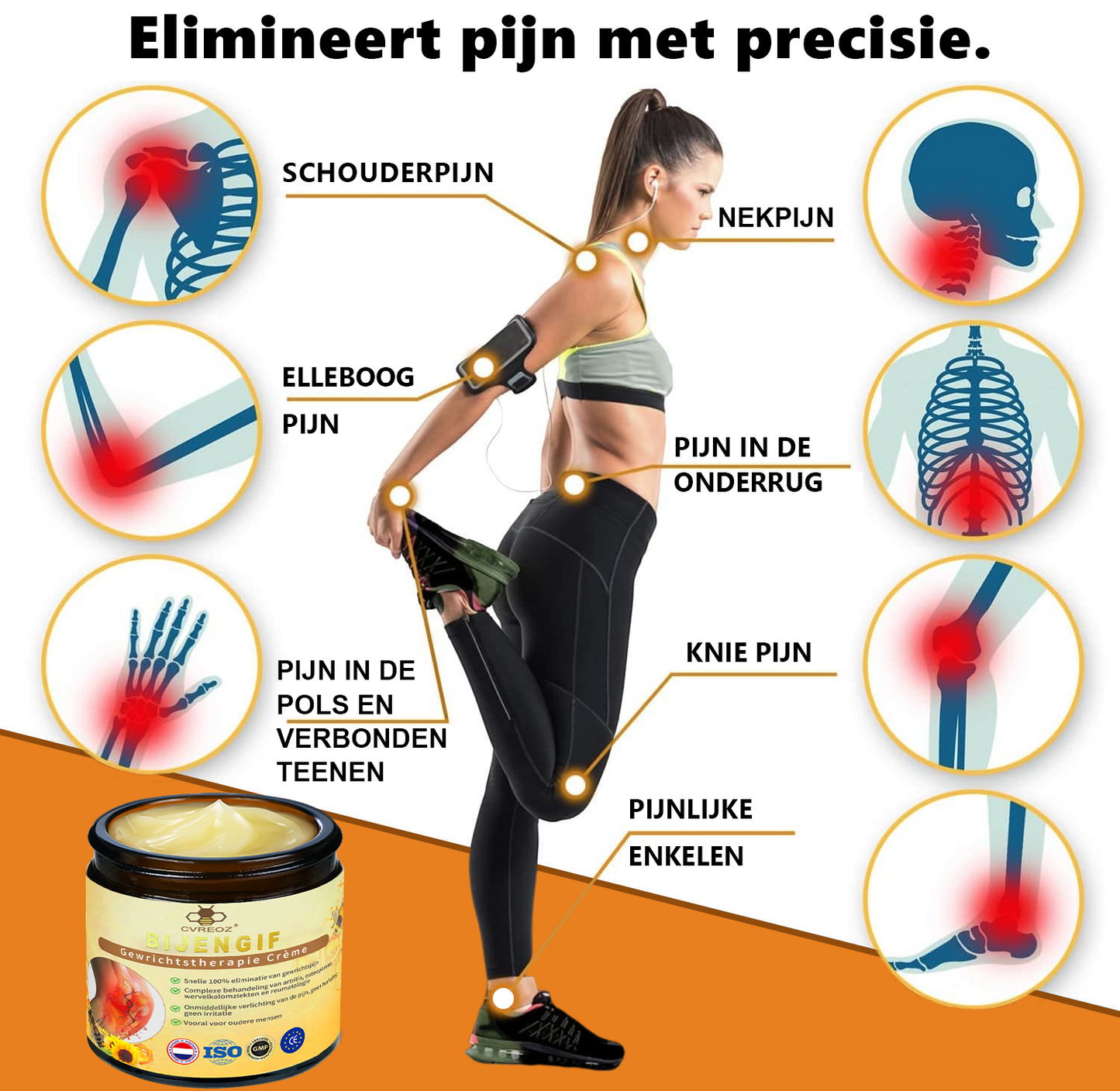 Cvreoz™ Bijengif Gewrichtstherapie Crème ( ✨ Bijzonder voor ouderen, aanbevolen door EULAR ✨ )